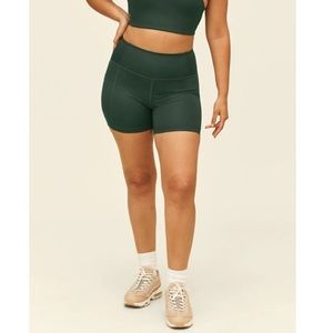 Girlfriend Collective Moss High-Rise Run Short